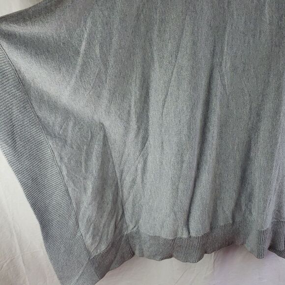 Michael Kors Women's Large Grey Turtleneck Poncho - Picture 10 of 13